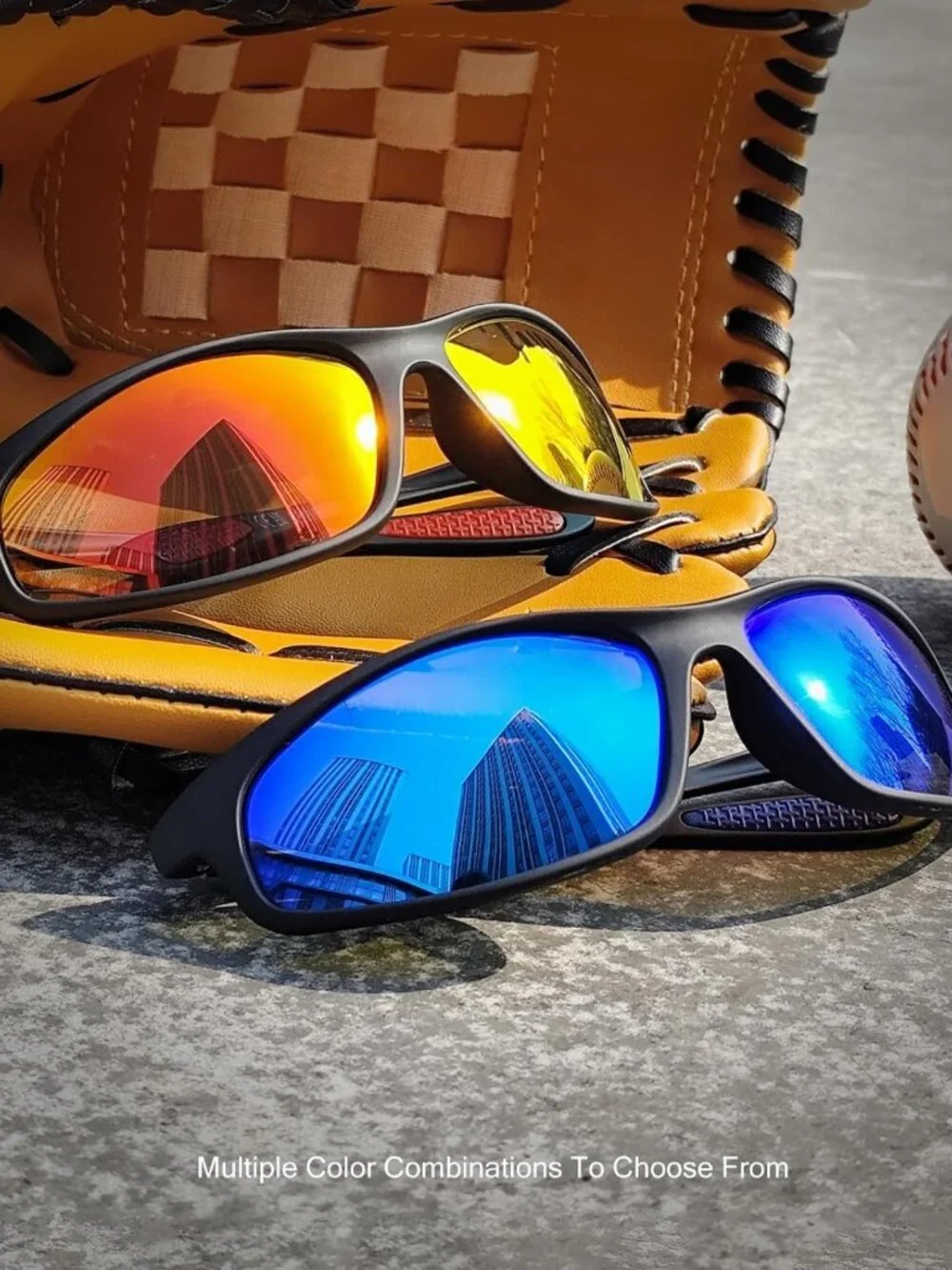 Polarized Sports Sunglasses for Men - UV Protection for Running, Cycling